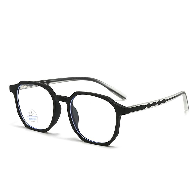 Neue Schutzbrille, modisch, ohne Grad, TR90-Rahmen für Herren und Damen, Anti-Blaulicht-Brille, flacher Spiegel 2384_voghion.com