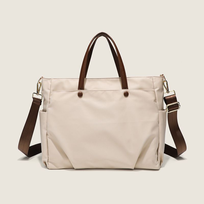 Simple Style Commuter Portable Women's Bag Multifunctional Large Nylon Cloth Laptop Fashion Shoulder Crossbody Bag 2025 Spring And Summer New_voghion.com