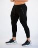 Men's Compression Training Pants - Slim Fit Gym & Running Tights (Moisture-Wicking 4-Way Stretch Muscle Support Breathable 7/8 Length)_voghion.com