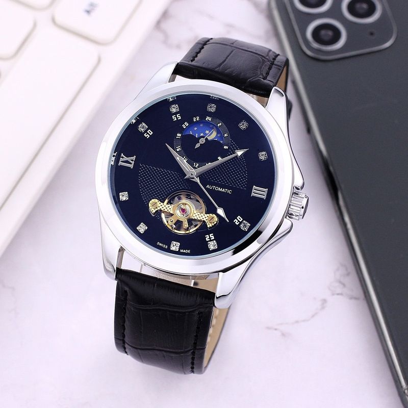 2023 New European Multi Functional Tourbillon Precision Steel Automatic Hig Quality Lunar Men's Mecanical Diamond_voghion.com