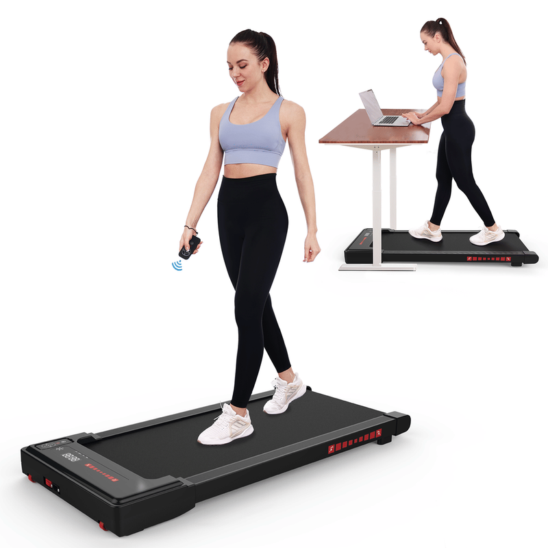 Walking Pad Treadmill Under Desk,Portable Mini Treadmill 265 Lbs Capacity With Remote Control,Installation-Free Jogging Machine For Home/Office,Blue_voghion.com