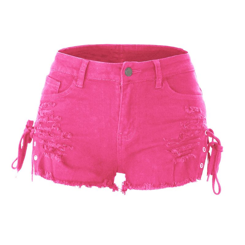 Jeans da donna a vita bassa con spacchi, a pois_voghion.com