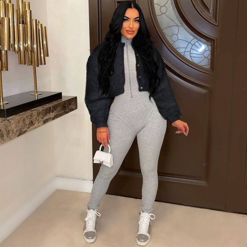 Women's Clothing Hot Sale Autumn And Winter Women's Casual Fashion Loose Faux Fur Short Jacket Faux Rabbit Fur Coat_voghion.com