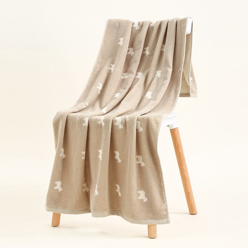 Embroidered Cotton Bath Towel - Large Size Ultra Soft & Highly Absorbent (Cute Pony Design Unisex For Men & Women Multiple Colors Gift-Ready)​_voghion.com