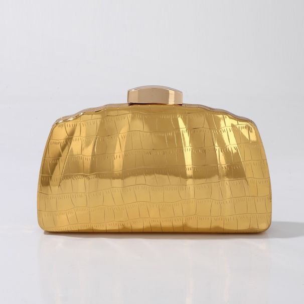 Gold Box Metall Clutch Kleine Persönlichkeit Party Handtasche Neue Vielseitige Trendy Abendtasche_voghion.com