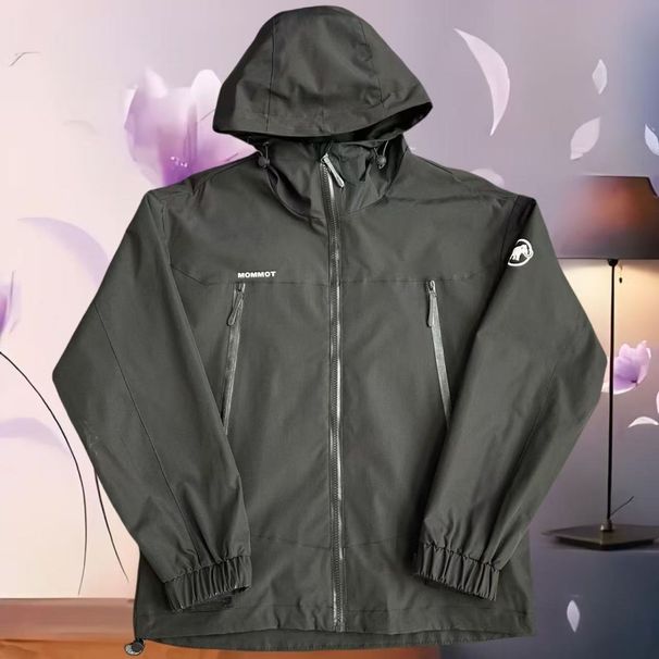2025 New Hooded With Heat-Printed Letters, Lightweight Men's Internet Celebrity Windproof And Waterproof Jacket_voghion.com