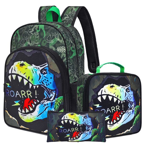 Kids Backpacks Football Three Piece Schoolbag Hot Sale Cute Elementary School Student Backpack Backpack_voghion.com
