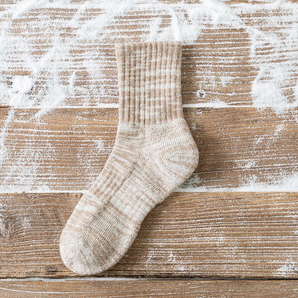 Vinter supertjocka ullstrumpor stora herrstorlekar varma ullstrumpor förtjockade sammetshandduksstrumpor varma strumpor_voghion.com