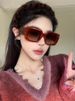 LazyZoom Fashion Dikke Rand Vierkante Retro Rode Modieuze Grote Rand Zonnebril Dames Trendy Grote Show Gezicht Kleine Vakantiezon_voghion.com
