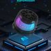 Mini haut-parleur magnétique sans fil Bluetooth, portable et lumineux, support de téléphone RGB, petit cadeau_voghion.com