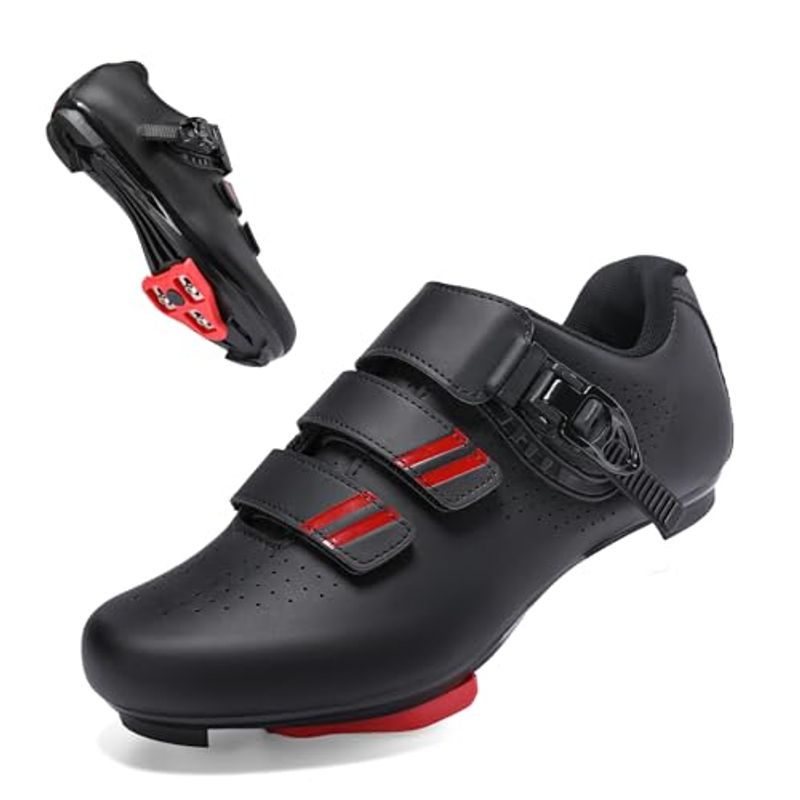 Women's Men's Compatible With Peloton Bikes And SPD Indoor Road Cycling Shoes, Includes Triangle Cleats._voghion.com