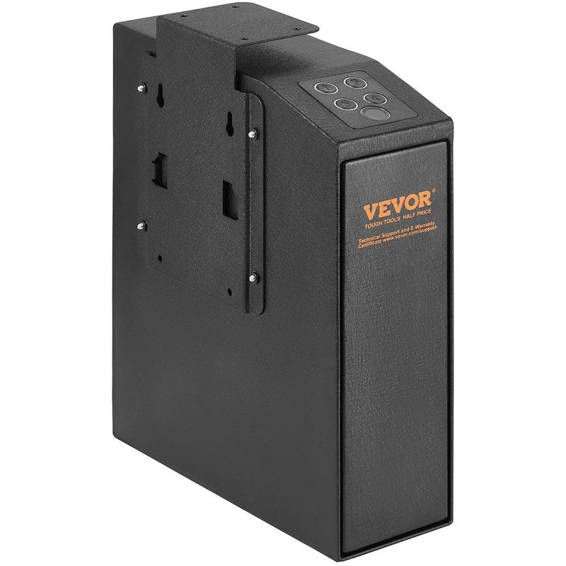 VEVOR Mounted Gun Safe for Pistols, Biometric Gun Safe with Three Quick Access Ways of Fingerprints, Passwords and Keys, Handgun Safe for 1 Pistol for_voghion.com