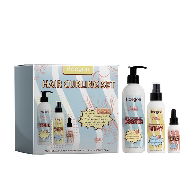 Flauschiges Pflegeset für lockiges Haar, feuchtigkeitsspendendes Styling für lockiges Haar, feuchtigkeitsspendende Leave-in-Haarpflege_voghion.com