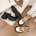 Damenschuhe Mary Jane Schuhe mit Blockabsatz, echtes Leder, runde Zehenpartie, Plateau, bequeme Pumps für Damen, modisch, lässig, für die Arbeit im Büro_voghion.com