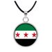 Collier avec nouveau drapeau syrien, sac tendance, porte-clés double face avec pierres précieuses_voghion.com