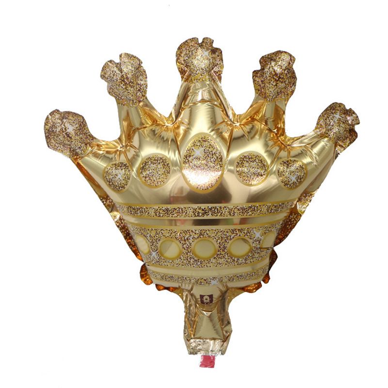 Large Gold Crown Foil Balloon - Premium Birthday Party Decorations For Baby Showers, Celebrations & Special Events_voghion.com