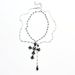 Gothpunk Style Dark Sweet Cool Babes Double Cross Necklace Niche Design Subculture Multi-layer Collarbone Chain_voghion.com