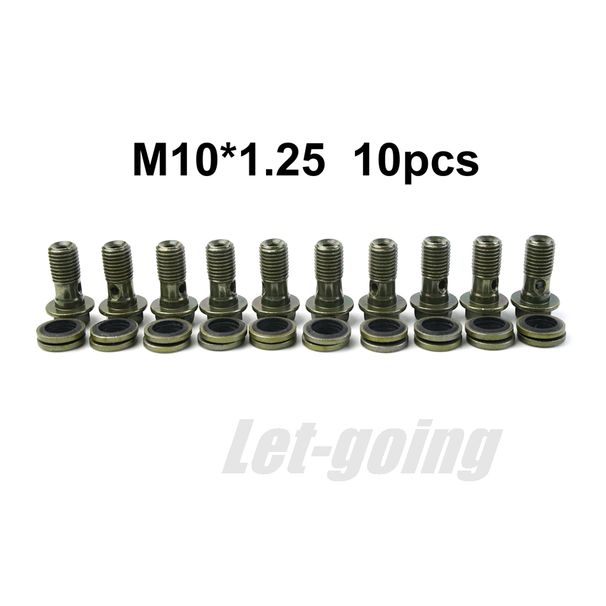 Bulloni per tubi flessibili per motociclette, chiodi, vite banjo M10 per pinza freno principale, frizione idraulica Yamaha, colore argento_voghion.com