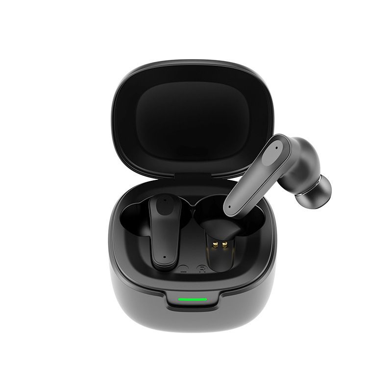 TWS Bluetooth-oordopjes – Draadloze in-ear stereokoptelefoon, Bluetooth 5.0, IPX5-waterdicht, 8 uur speeltijd – Dubbele microfoon voor gesprekken (PC + ABS)_voghion.com