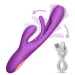 Vibratore per punto G con stimolatore clitorideo Rabbit Tapping 2023, potente, 21 modalità, giocattoli sessuali, prodotti per adulti per donne_voghion.com