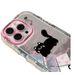 Unbeatable Quality English Black Cat Iphone 15 Phone Case IPhone 14 Promax Mirror 13pro/12 Soft Xr/8plus All Inclusive_voghion.com