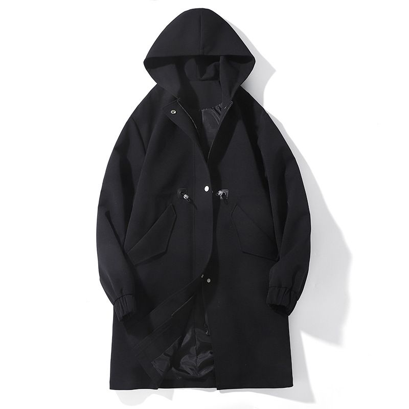 ​​Herren-Winterparka mit Fleecefutter – Langer Kapuzenmantel im britischen Stil mit Reißverschluss (Polyestermischung, Oversize-Passform, schwer)​​_voghion.com