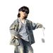 2025 Vårnya Barnkläder Pojkar Koreanska Mode Slitna Rivna Denimjackor Jeans Vårkostym_voghion.com