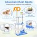 Multi-level Ocean-themed Cat Tree Tower With Sisal Covered Scratching Posts_voghion.com