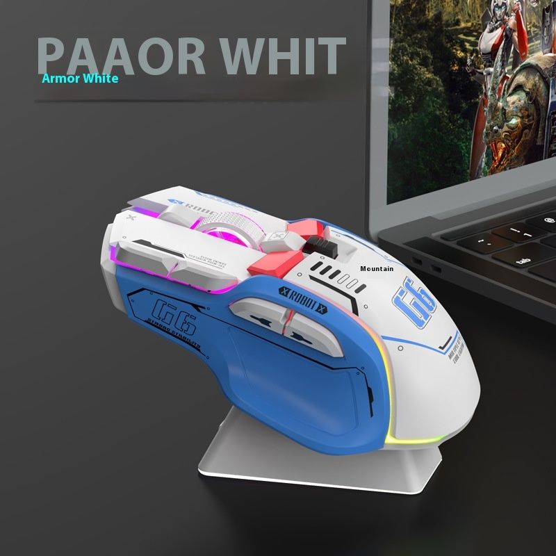 G6 Bluetooth the third mock examination wireless game rechargeable RGB computer mute mechanical e-sports wired mouse_voghion.com