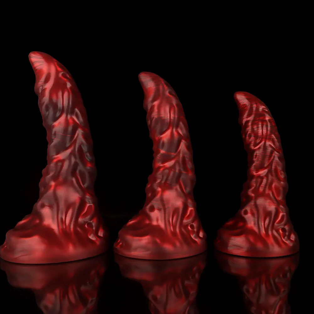 Alien Adult Rear Court Plug Fantasy Dragon SM Sex Toy Liquid Silicone Anal Dilator Simulation Toys_voghion.com