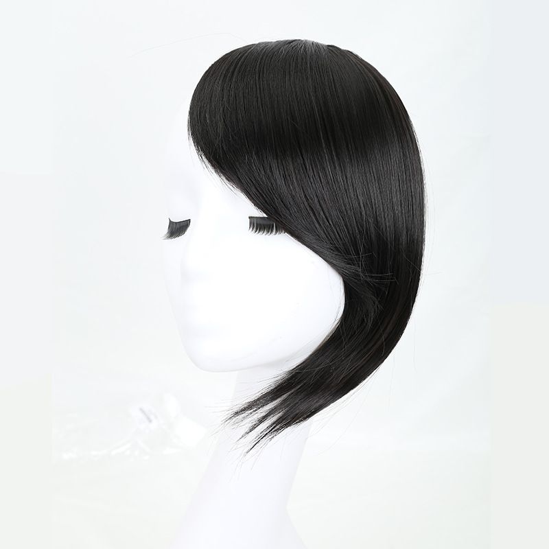 Wig bangs one-piece bangs diagonal bangs High temperature silk chemical fiber bangs naturally wear without trace_voghion.com