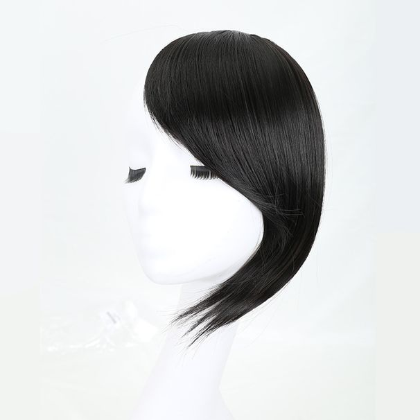 Wig bangs one-piece bangs diagonal bangs High temperature silk chemical fiber bangs naturally wear without trace_voghion.com
