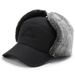 Men's Hats Winter Warm Cold-proof Middle-aged And Outdoor Embroidery Ear Protection Lei Feng Elderly Dad Hat_voghion.com