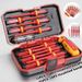 Electrician Repair Tools Kit 13pcs 1000V Changeable Insulated Screwdrivers Set with Magnetic Slotted Phillips Pozidriv Torx Bits_voghion.com