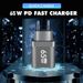 Cargador GaN 65W carga rápida pared carga rápida PD adaptador USB tipo C adecuado para iPhone 14 13 Xiaomi Samsun_voghion.com