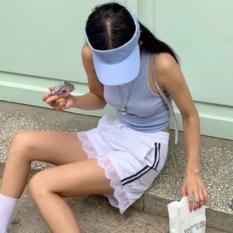 Women's Clothing Striped Casual Shorts For Women Sports Elastic Waist Loose Shorts Street_voghion.com