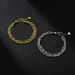 popular personalized trendy men's and women's double-layer chain stainless steel couple diy bracelet Yiwu small commodity_voghion.com