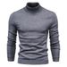 Höst/vinter Herr Ny Bottom Slim Fit High Neck Casual Stickad tröja_voghion.com