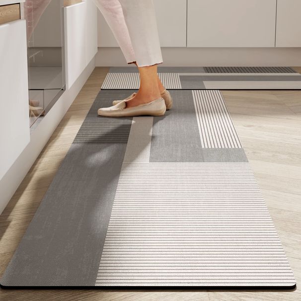 Kitchen Floor Mats Dirt Resistant And Easy To Care For Soft Diatom Mud Floor Mats For Home Kitchens Special Water And Oil Absorbent Mats_voghion.com