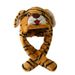 2024 of the New Year Tiger Ear Two Piece Set Ins Korean Versatile Cute Warm Scarf Hat_voghion.com