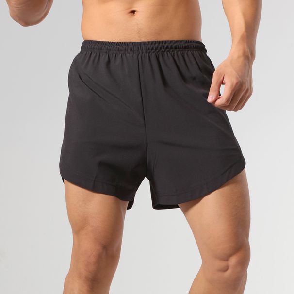 Pantalones cortos deportivos de verano para hombre, de secado rápido, transpirables, de doble capa, para correr y entrenar._voghion.com