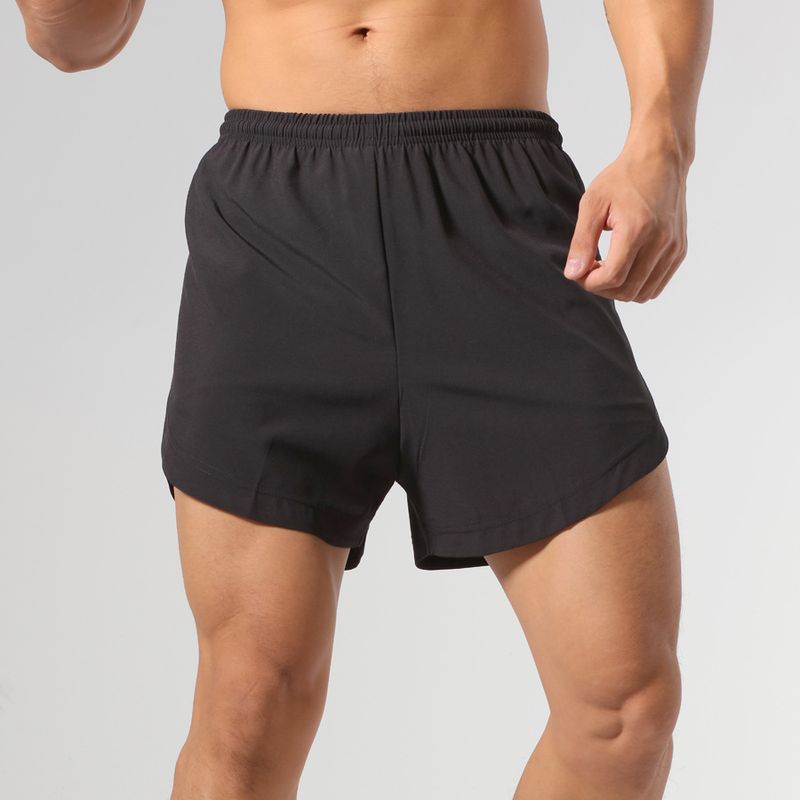 Men's Clothing Fitness Pants Summer Men's Sports Shorts Quick Drying Breathable Double Layer Running Fitness Woven Training Pants_voghion.com