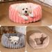 Thickened And Elevated High-Quality Rabbit Fur Four Seasons Non-Slip Cat Nest Deep Sleep Large Pet Bed Dog House_voghion.com
