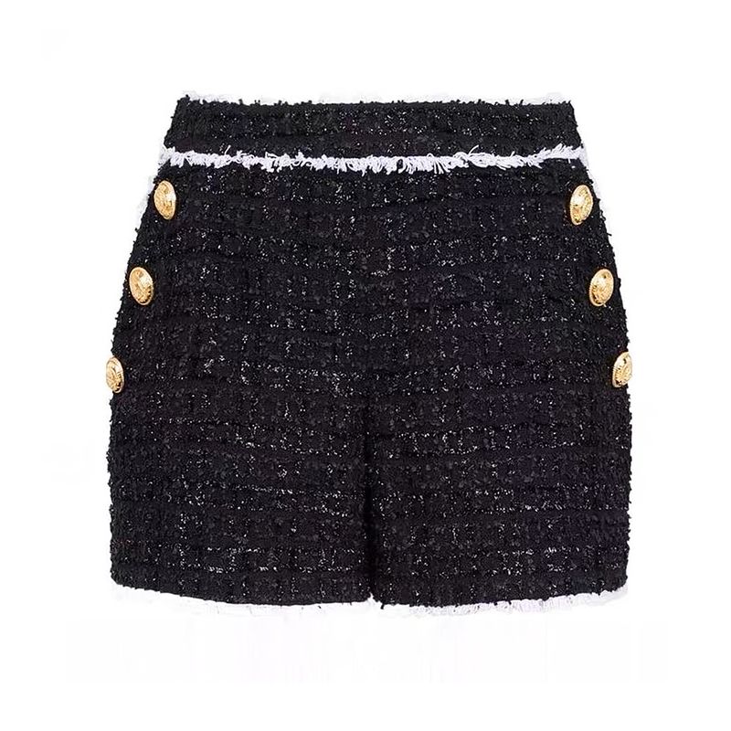 Modisches, hochwertiges Tweed-Jacken- und Shorts-Set für Damen – elegantes und vielseitiges Outfit für Herbst/Winter_voghion.com
