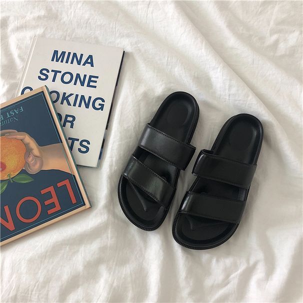 Thin Strip Ins Hong Kong Style Trendy Flats Slippers_voghion.com