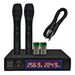 5 Core VHF Dual Channel DIGITAL 2 Pieces Wireless Microphone System Receiver & Hand Mic WM PBDD 01_voghion.com
