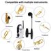 Sistema di microfono per sassofono UHF, ricevitore e trasmettitore wireless, portata 160 piedi, plug and play, ideale per trombe_voghion.com