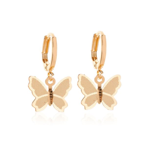 meilleurs produits de vente ins style simple pendentif papillon pompon en métal collier pendentif clavicule pour femme_voghion.com