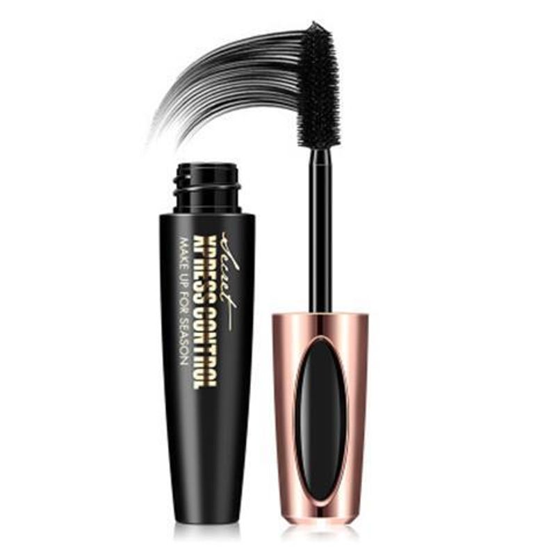 20234D Silk Fiber Curling Thick Mascara Waterproof Thick Curling eye black_voghion.com