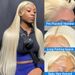Bone Straight 13x4 Lace Front Wig 613 Honey Blonde Human Hair Wigs Brazilian 30 40 Incn Colored 13x6 Lace Frontal Wigs For Women_voghion.com